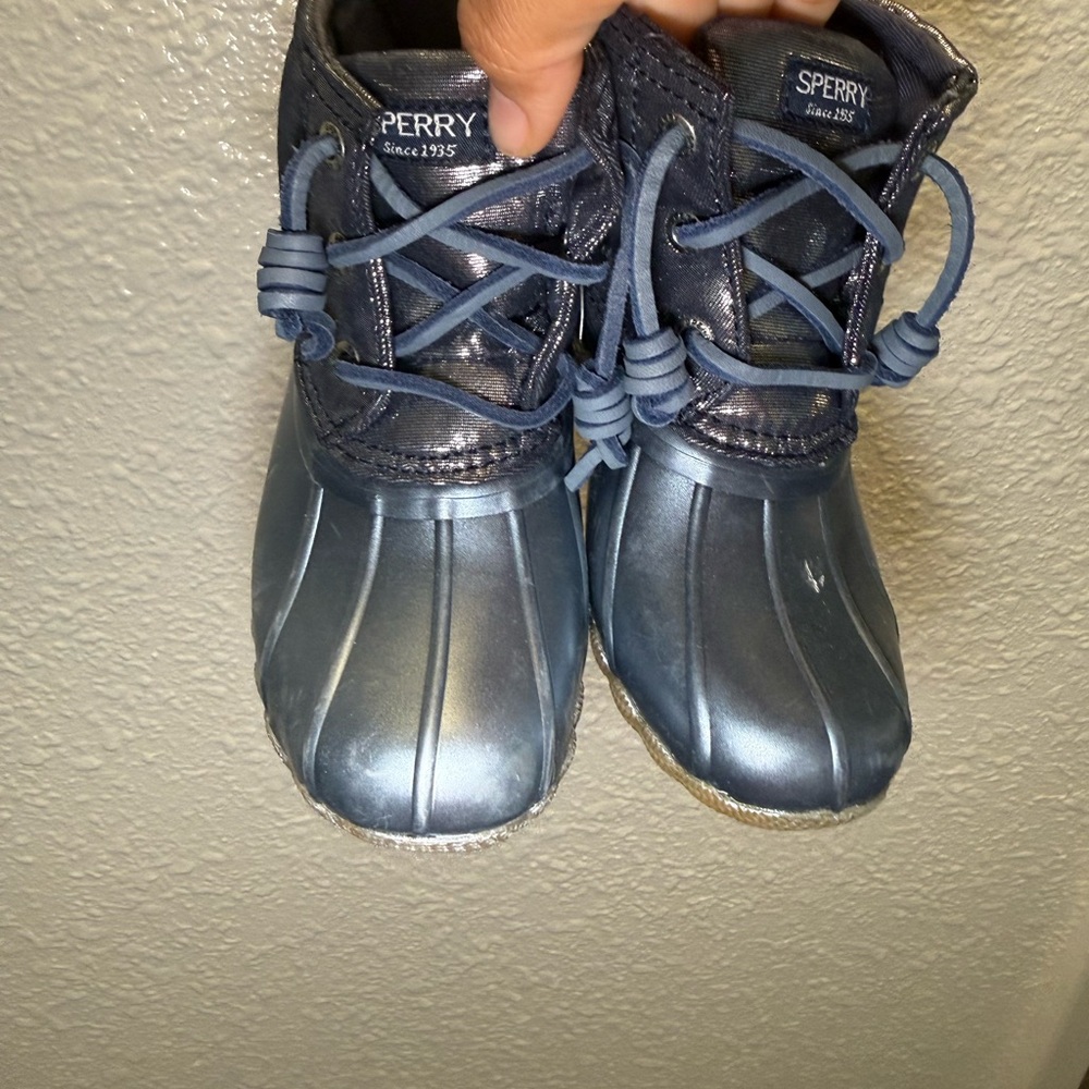 Sperry Saltwater boot/blue girls size 9months